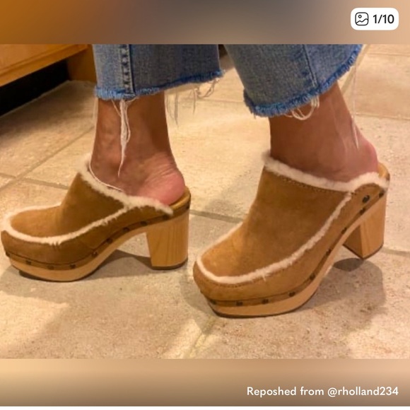 UGG Aubriana Mule Clogs Sky Gray - Picture 9 of 9